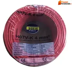 Hes Nyaf Kablo 4 mm² Kırmızı ( H07v-K )
